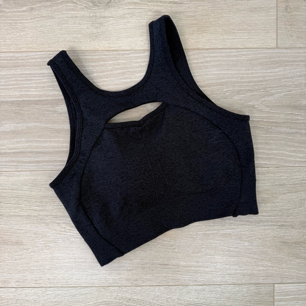 BuffBunny Collection Charcoal Form Reversible Seamless Sports Bra